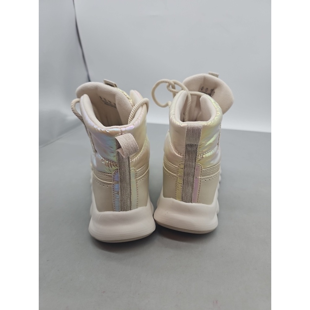 Ryka Women's Beige Iridescent Fabric Podflow Lace Up Boot Size 7M New - Picture 3 of 5